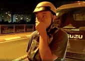 Không đeo khẩu trang, thanh niên nhậu say phóng xe vào đường cấm