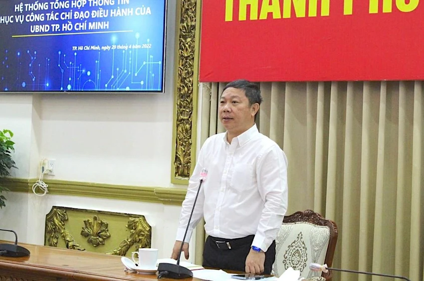 Phó Chủ tịch UBND TP.HCM Dương Anh Đức phát biểu tại buổi công bố. Ảnh: T. NGỌC