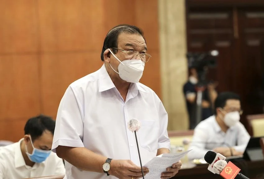 Giám đốc Sở Lao động - Thương binh và Xã hội TP.HCM Lê Minh Tấn. Ảnh: HOÀNG GIANG