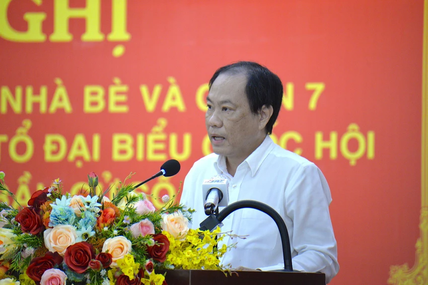 Phó Giám đốc Sở Y tế TP Nguyễn Hoài Nam đã thông tin về kế hoạch tiêm vaccine COVID-19 mũi 4. Ảnh: KHÁNH TRÀ Phó Giám đốc Sở Y tế TP Nguyễn Hoài Nam đã thông tin về kế hoạch tiêm vaccine COVID-19 mũi 4. Ảnh: KHÁNH TRÀ