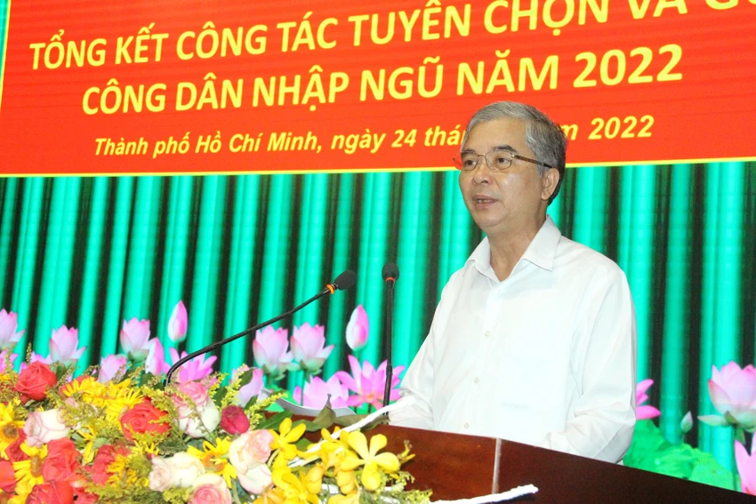 Phó Chủ tịch UBND TP.HCM Ngô Minh Châu, phát biểu chỉ đạo hội nghị. Ảnh: LÊ THOA