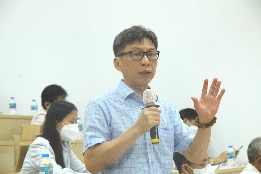 Giám đốc Sở KH&CN TP Nguyễn Việt Dũng phát biểu tại toạ đàm. Ảnh: LÊ THOA Giám đốc Sở KH&CN TP Nguyễn Việt Dũng phát biểu tại toạ đàm. Ảnh: LÊ THOA