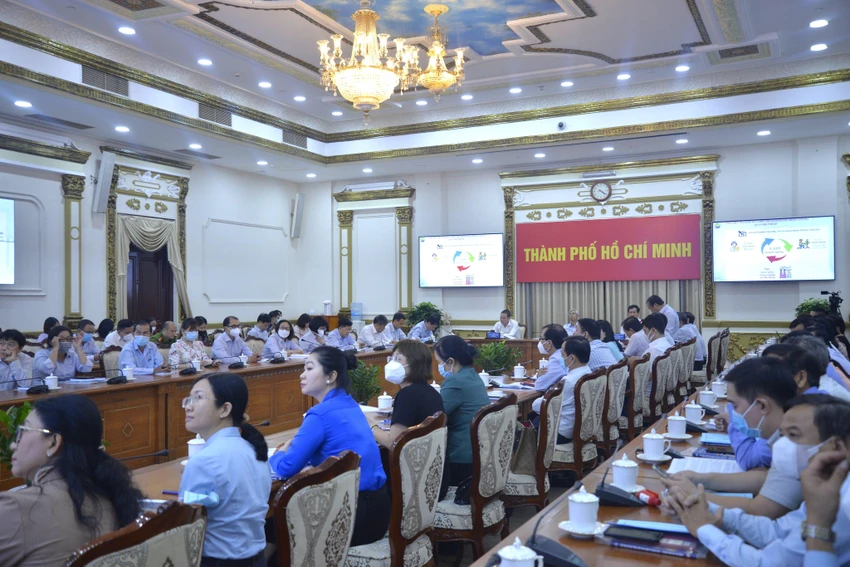 Toàn cảnh hội nghị. Ảnh: KHÁNH TRÀ Toàn cảnh hội nghị. Ảnh: KHÁNH TRÀ