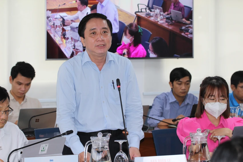 Ông Lê Minh Hải, Phó Trưởng ban quản lý An toàn thực phẩm TP.HCM, thông tin tại họp báo. Ảnh: NGUYỄN NHÂN Ông Lê Minh Hải, Phó Trưởng ban quản lý An toàn thực phẩm TP.HCM, thông tin tại họp báo. Ảnh: NGUYỄN NHÂN