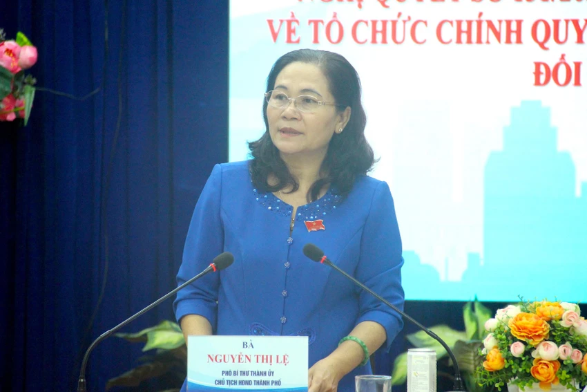 Chủ tịch HĐND TP.HCM Nguyễn Thị Lệ phát biểu tại buổi giám sát. Ảnh: LÊ THOA Chủ tịch HĐND TP.HCM Nguyễn Thị Lệ phát biểu tại buổi giám sát. Ảnh: LÊ THOA