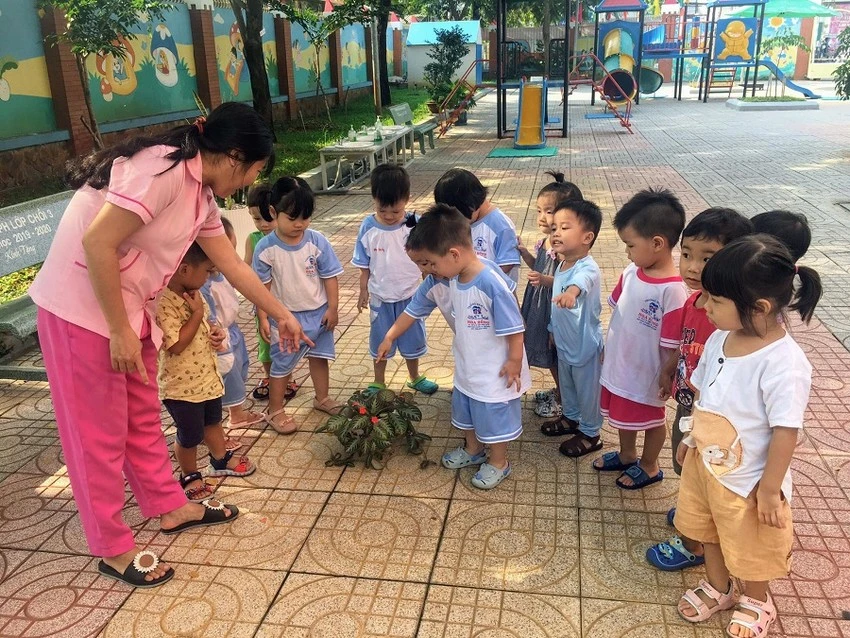 Trẻ mẫu giáo trong tuổi phổ cập giáo dục mầm non được hỗ trợ tiền ăn trưa 360.000 đồng/tháng. Ảnh: PLO Trẻ mẫu giáo trong tuổi phổ cập giáo dục mầm non được hỗ trợ tiền ăn trưa 360.000 đồng/tháng. Ảnh: PLO