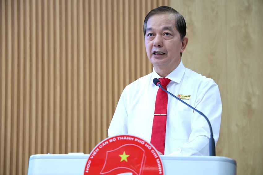 PGS.TS Nguyễn Văn Y, Giám đốc Học viện Cán bộ TP.HCM. Ảnh: LÊ THOA
