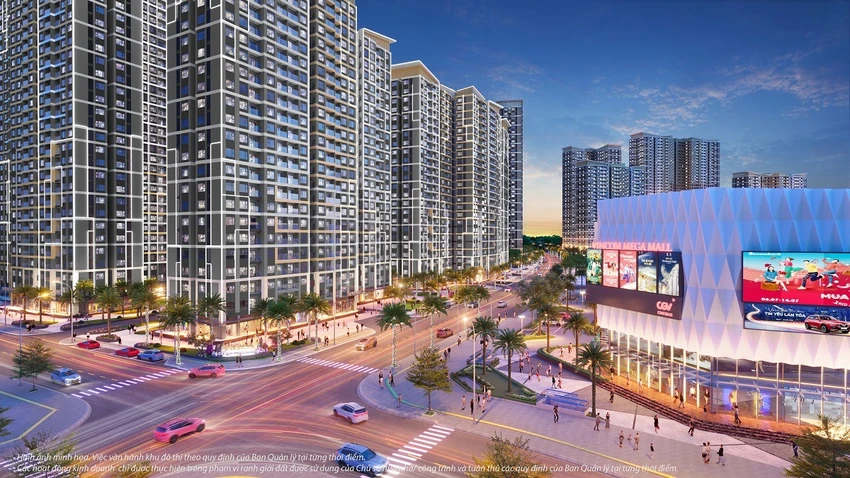 2 toà tháp GH1 – GH6 toạ lạc mặt tiền đại lộ Rodeo, đối diện là TTTM Vincom Mega Mall 2 toà tháp GH1 – GH6 toạ lạc mặt tiền đại lộ Rodeo, đối diện là TTTM Vincom Mega Mall
