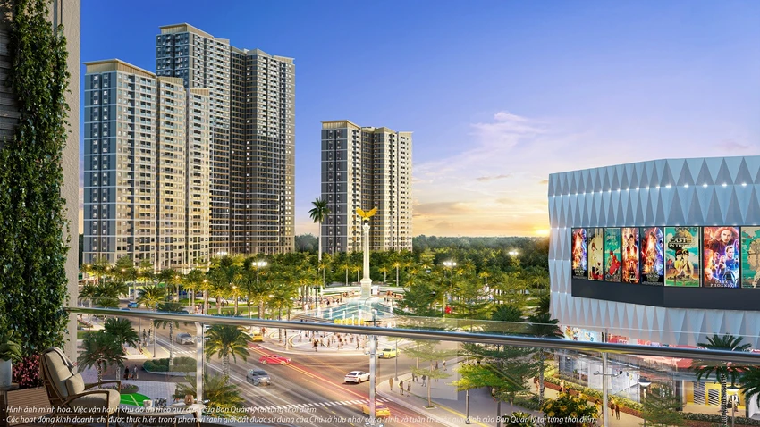 Tầm view độc bản từ ban công căn hộ tại toà tháp “hoa hậu” Tầm view độc bản từ ban công căn hộ tại toà tháp “hoa hậu”