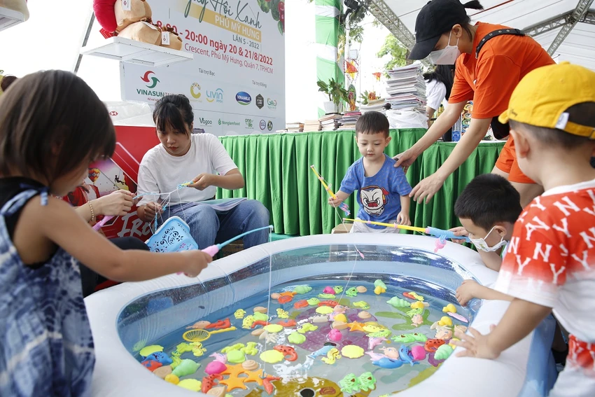 Ngày hội Xanh Phú Mỹ Hưng còn có khu vui chơi trẻ em miễn phí