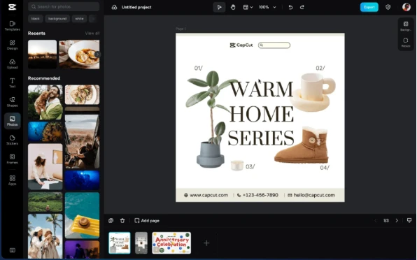 Định nghĩa lại chỉnh sửa ảnh trực tuyến với Creative Suite của CapCut