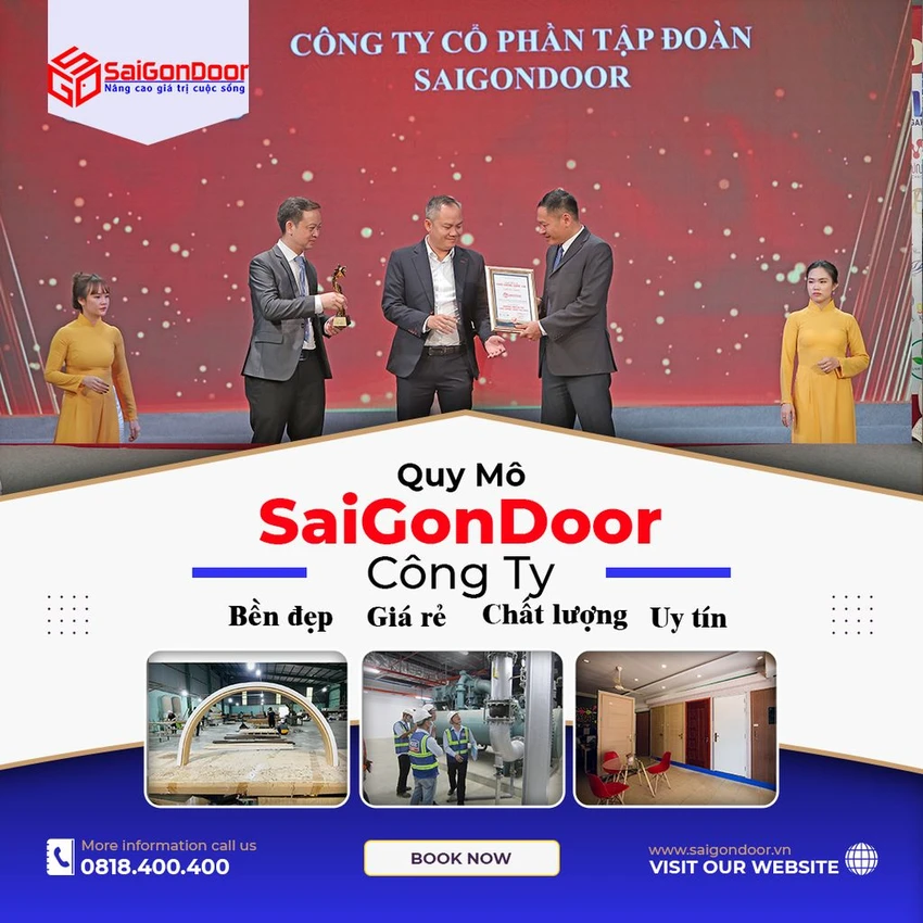Sài Gòn Door cung cấp dòng cửa gỗ, cửa nhựa, cửa thép, cửa chống cháy