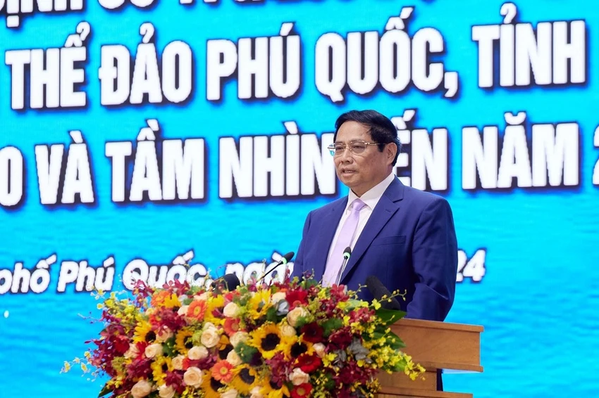 Chùm ảnh: Thủ tướng Phạm Minh Chính khảo sát các dự án tại Thị trấn Hoàng Hôn, Phú Quốc