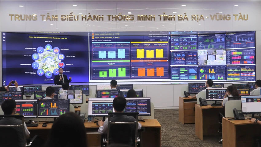 Trung tâm Điều hành thông minh hiện đại của tỉnh Bà Rịa- Vũng Tàu. Ảnh:TK Trung tâm Điều hành thông minh hiện đại của tỉnh Bà Rịa- Vũng Tàu. Ảnh:TK