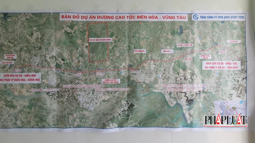 Bản đồ dự án được niêm yết tại trụ sở UBND xã Tân Hưng, TP.Bà Rịa để người dân nắm bắt-Ảnh:TK Bản đồ dự án được niêm yết tại trụ sở UBND xã Tân Hưng, TP.Bà Rịa để người dân nắm bắt-Ảnh:TK