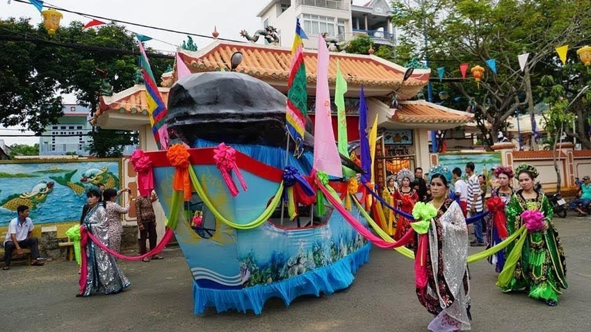 Lễ rước Ông tại lễ hội Nghinh Ông Thắng Tam, Vũng Tàu năm 2019. Ảnh: TH Lễ rước Ông tại lễ hội Nghinh Ông Thắng Tam, Vũng Tàu năm 2019. Ảnh: TH