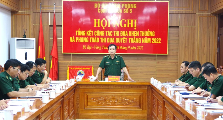 Thiếu tướng Nguyễn Văn Thiện chủ trì hội nghị. Ảnh: QA Thiếu tướng Nguyễn Văn Thiện chủ trì hội nghị. Ảnh: QA