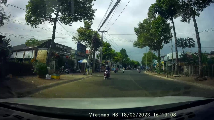 Hình ảnh camera hành trình ghi lại thời điểm xảy ra tai nạn. Ảnh trích xuất. Hình ảnh camera hành trình ghi lại thời điểm xảy ra tai nạn. Ảnh trích xuất.