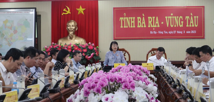 Ủy ban Pháp luật của Quốc hội làm việc với tỉnh Bà Rịa-Vũng Tàu Ủy ban Pháp luật của Quốc hội
