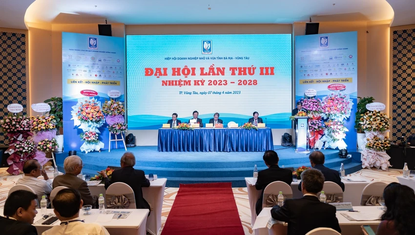 Đại hội lần 3 Hiệp hội doanh nghiệp nhỏ và vừa tỉnh Bà Rịa-Vũng Tàu Doanh nghiệp nhỏ và vừa Bà Rịa-Vũng Tàu
