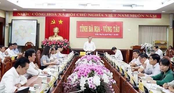 Họp thường kỳ UBND tỉnh Bà Rịa-Vũng Tàu quý 1-2023 Ông Nguyễn Văn Thọ chủ tịch UBND tỉnh Bà Rịa-Vũng Tàu