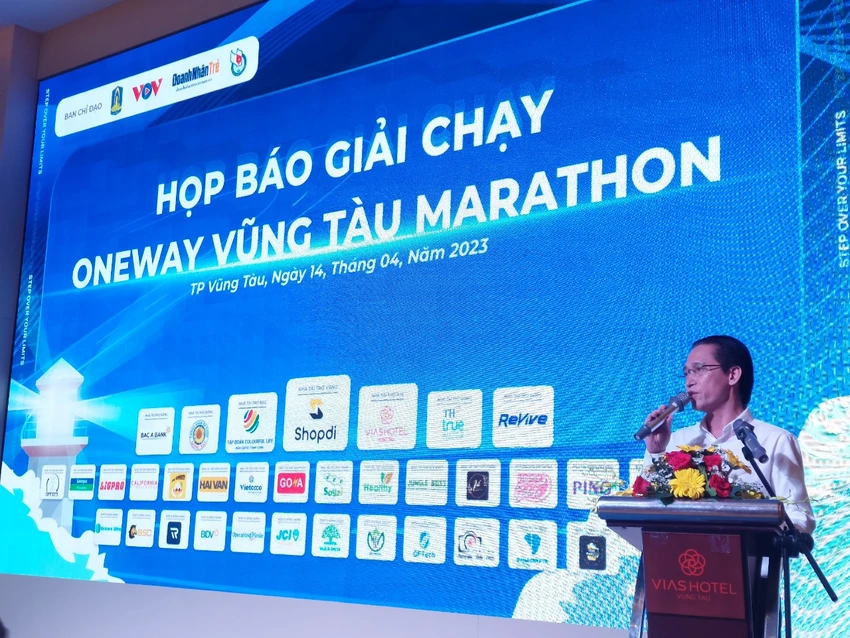 Họp báo giải chạy OneWay Vũng Tàu Marathon 2023 Ông Huỳnh Đức Dũng