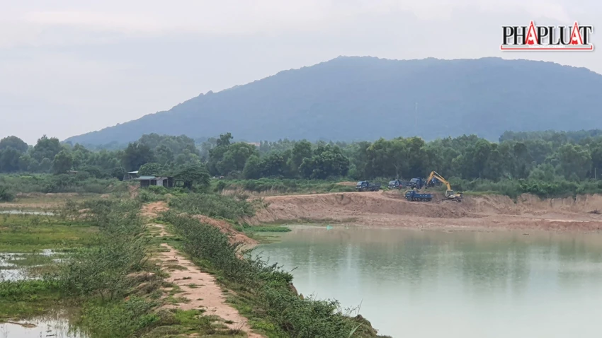 Nạo hút cát tại hồ Bút Thiền tỉnh Bà Rịa-Vũng Tàu Hồ Bút Thiền