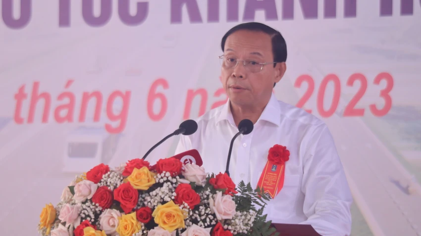 Ông Nguyễn Văn Thọ, Chủ tịch UBND tỉnh Bà Rịa-Vũng Tàu phát biểu tại buổi lễ. Ảnh: TK Ông Nguyễn Văn Thọ, Chủ tịch UBND tỉnh Bà Rịa-Vũng Tàu phát biểu tại buổi lễ. Ảnh: TK
