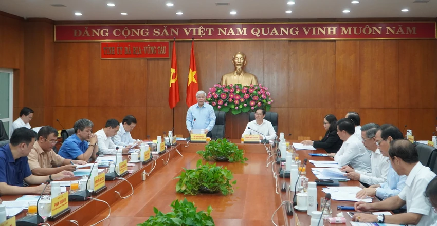 Đoàn kiểm tra 891 sẽ kiểm tra Ban Thường vụ Tỉnh ủy Bà Rịa-Vũng Tàu về thực hiện một số Kết luận, Chỉ thị của Ban Chấp hành Trung ương Đảng, Bộ Chính trị. Ảnh: VQ