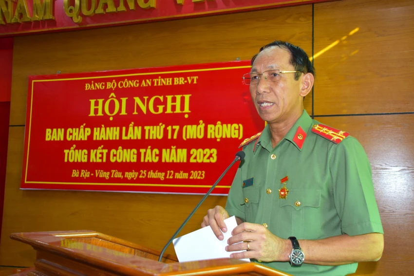 Giám đốc công an Bà Rịa- Vũng Tàu được nhận Kỷ niệm chương về công tác Đảng năm 2023