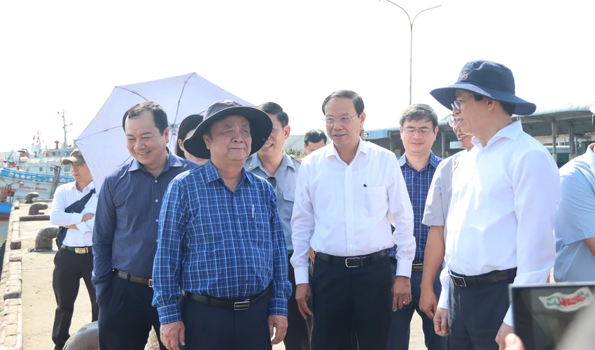Bộ trưởng Bộ NN&PTNT Lê Minh Hoan kiểm tra chống khai thác IUU tại Bà Rịa- Vũng Tàu