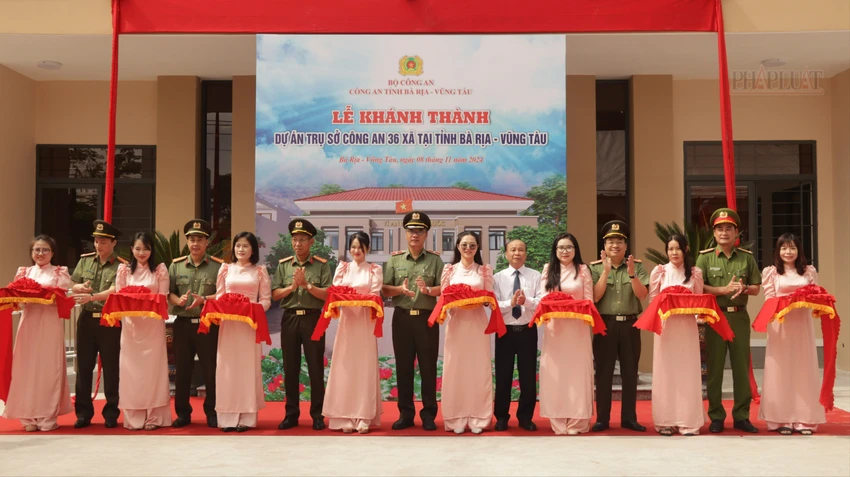 Bà Rịa- Vũng Tàu khánh thành, đưa vào sử dụng 36 trụ sở công an xã