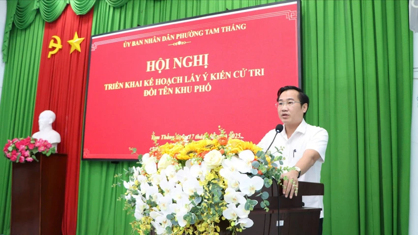 TP.HCM: Dự kiến phương án đổi tên các khu phố của phường Tam Thắng như thế nào ?