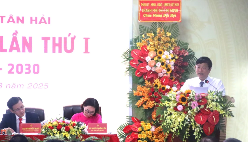 Chủ tịch HĐND Thành phố Võ Văn Minh tham dự, chỉ đạo đại hội đại biểu phường Tân Hải