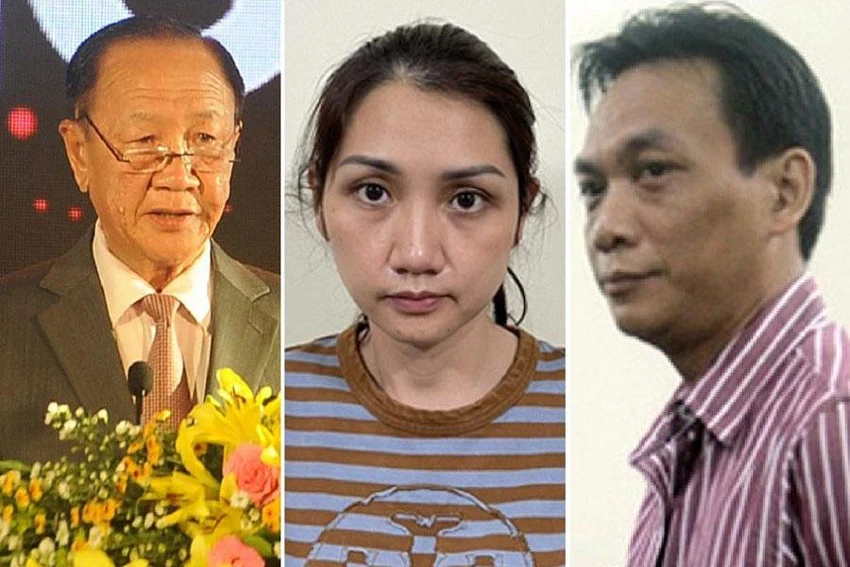 Ba bị cáo Nguyễn Văn Minh, Nguyễn Thục Anh và Nguyễn Đại Dương (từ trái qua). Ảnh: TH Ba bị cáo Nguyễn Văn Minh, Nguyễn Thục Anh và Nguyễn Đại Dương (từ trái qua). Ảnh: TH