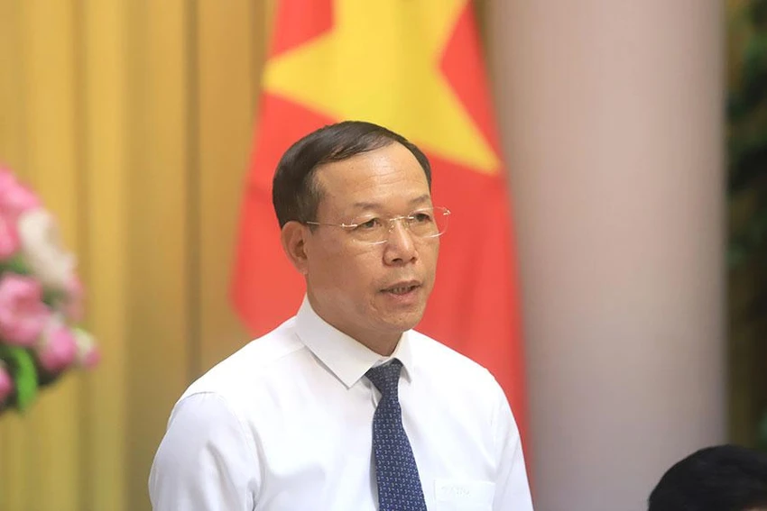 Phó Chánh án thường trực TAND Tối cao Nguyễn Trí Tuệ tại cuộc họp báo. Ảnh: ĐỨC MINH Phó Chánh án thường trực TAND Tối cao Nguyễn Trí Tuệ tại cuộc họp báo. Ảnh: ĐỨC MINH