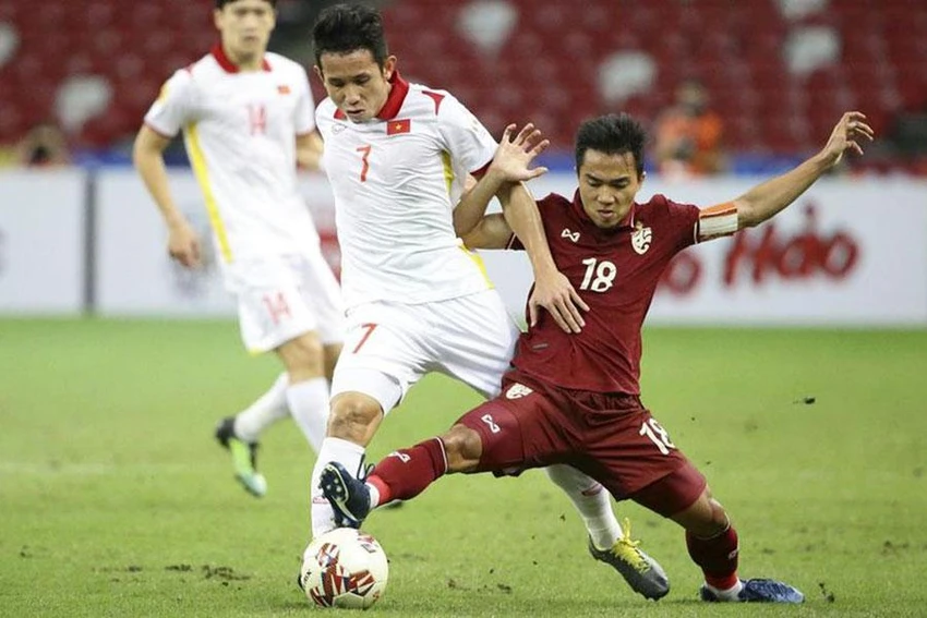 Tại AFF Cup 2021, Thái Lan và Việt Nam ở hai bảng và chỉ gặp nhau ở bán kết. Ảnh: AFF Tại AFF Cup 2021, Thái Lan và Việt Nam ở hai bảng và chỉ gặp nhau ở bán kết. Ảnh: AFF