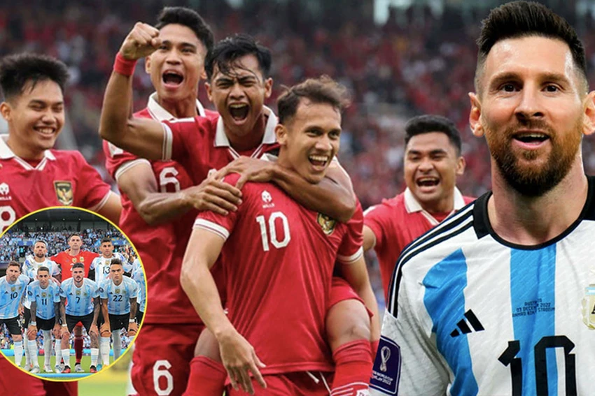 Truyền thông thế giới nhắc nhiều đến trận giao hữu Indonesia - Argentina có Messi tham dự và làm những poster ấn tượng. Ảnh: GETTY IMAGES Truyền thông thế giới nhắc nhiều đến trận giao hữu Indonesia - Argentina có Messi tham dự và làm những poster ấn tượng. Ảnh: GETTY IMAGES