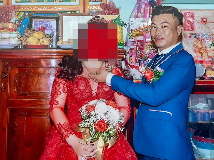 Ảnh đám cưới của Khanh và T. Ảnh: NVCC Ảnh đám cưới của Khanh và T. Ảnh: NVCC