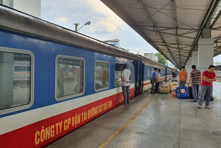 Ga Sài Gòn là ga cuối trong tuyến đường sắt Hà Nội - TP.HCM. Ảnh: THY NHUNG