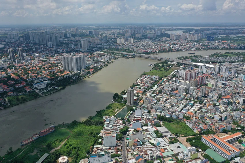 bờ sông Sài Gòn