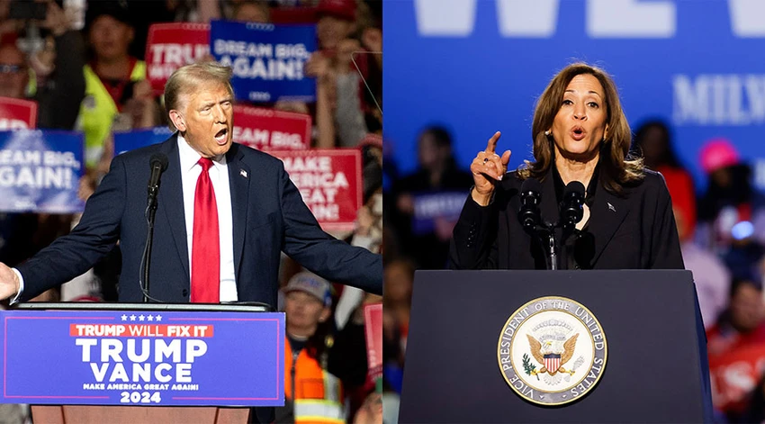 Cựu Tổng thống Trump và Phó Tổng thống Harris