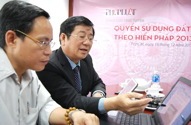 Giao lưu trực tuyến về Quyền sử dụng đất theo Hiến pháp 2013 ảnh 6 Giao lưu trực tuyến về Quyền sử dụng đất theo Hiến pháp 2013 ảnh 6