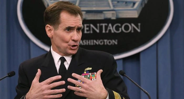 Phát ngôn viên Lầu Năm Góc John Kirby. Ảnh: POLITICO Phát ngôn viên Lầu Năm Góc John Kirby. Ảnh: POLITICO