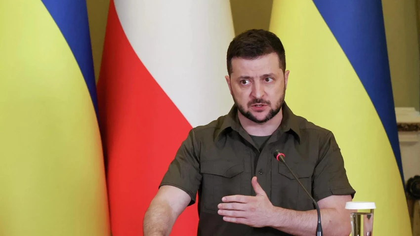 Tổng thống Ukraine - ông Volodymyr Zelensky. Ảnh: REUTERS Tổng thống Ukraine - ông Volodymyr Zelensky. Ảnh: REUTERS