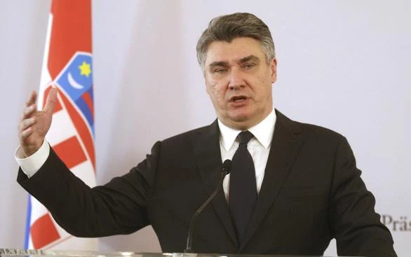 Tổng thống Croatia Zoran Milanovic. Ảnh: AP Tổng thống Croatia Zoran Milanovic. Ảnh: AP