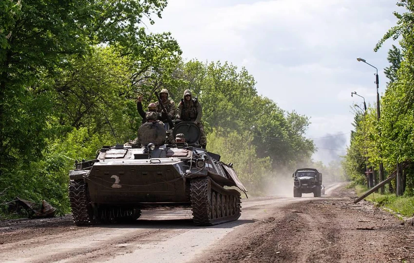 Xe tăng Nga trong chiến dịch quân sự ở Ukraine. Ảnh: TASS