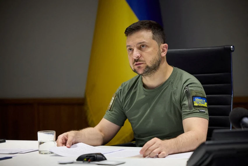 Tổng thống Ukraine - ông Volodymyr Zelensky. Ảnh: UKRINFORM Tổng thống Ukraine - ông Volodymyr Zelensky. Ảnh: UKRINFORM