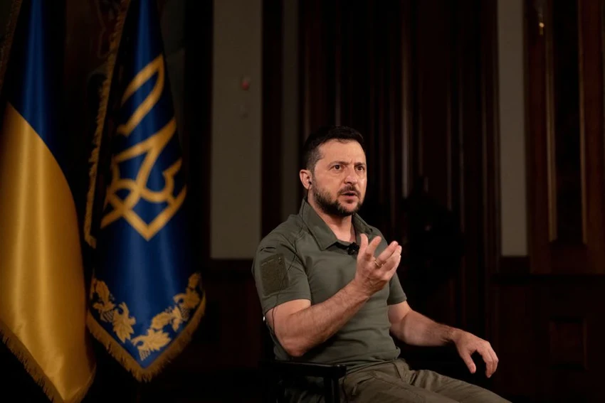 Tổng thống Ukraine - ông Volodymyr Zelensky. Ảnh: REUTERS Tổng thống Ukraine - ông Volodymyr Zelensky. Ảnh: REUTERS