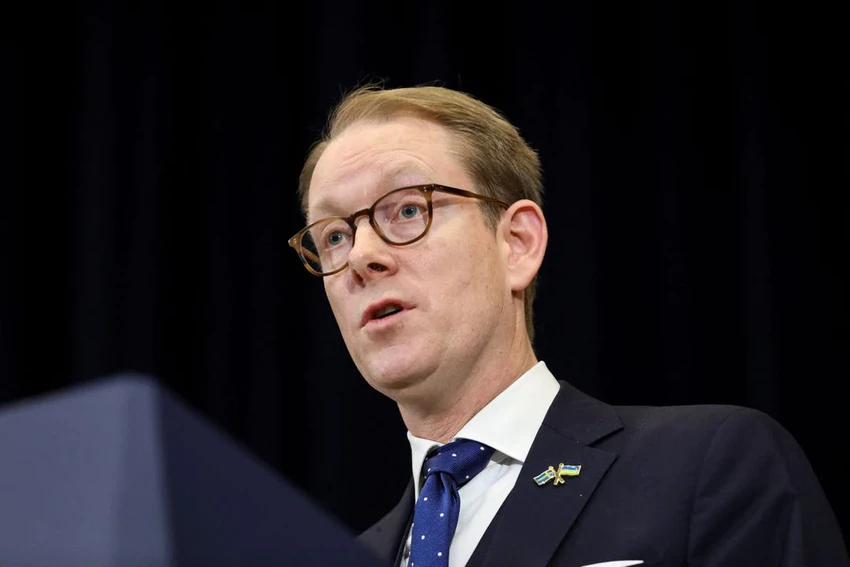 Ngoại trưởng Thụy Điển Tobias Billstrom. Ảnh: REUTERS Ngoại trưởng Thụy Điển Tobias Billstrom. Ảnh: REUTERS